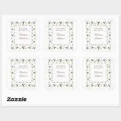 Hummingbird Bookplate Vierkante Sticker (Vel)