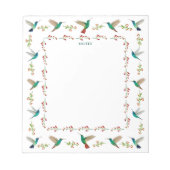 Hummingbird Border Notitieblok (Voorkant)