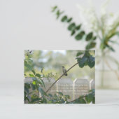 Hummingbird Briefkaart with "Little Des Quote" (Staand voorkant)