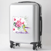 Hummingbird brievenbus sticker (Koffer)