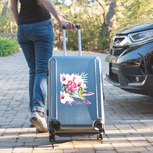 Hummingbird brievenbus sticker (Koffer Insitu)