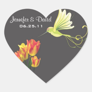Hummingbird bruiloft gunst Sticker