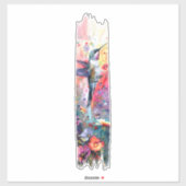 Hummingbird Brushstroke Paint Sticker (Vel)
