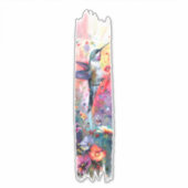 Hummingbird Brushstroke Paint Sticker (Voorkant)