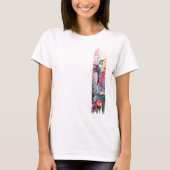 Hummingbird Brushstroke Paint T-shirt (Voorkant)