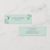 Hummingbird  Business Card Mini Visitekaartje (Voorkant / Achterkant)