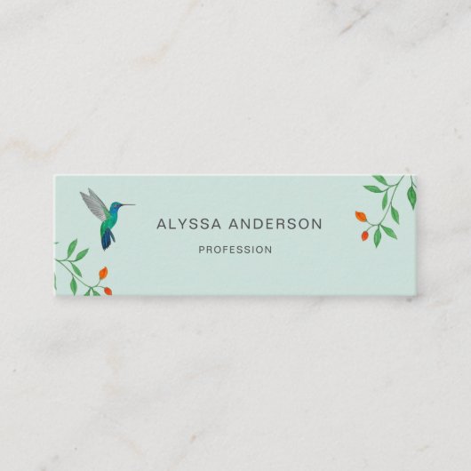 Hummingbird Business Card Mini Visitekaartje (Voorkant)