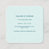 Hummingbird  Business Card Vierkante Visitekaartje (Achterkant)