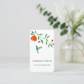 Hummingbird  Business Card Visitekaartje (Staand voorkant)