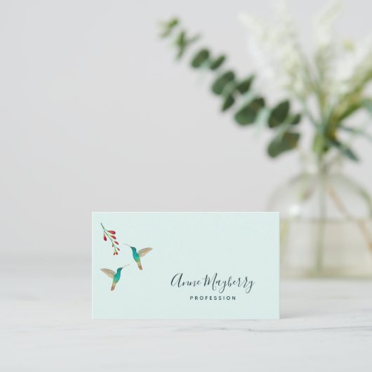 Hummingbird Business Card Visitekaartje (Staand voorkant)