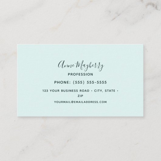 Hummingbird Business Card Visitekaartje (Achterkant)