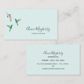 Hummingbird Business Card Visitekaartje (Voorkant / Achterkant)
