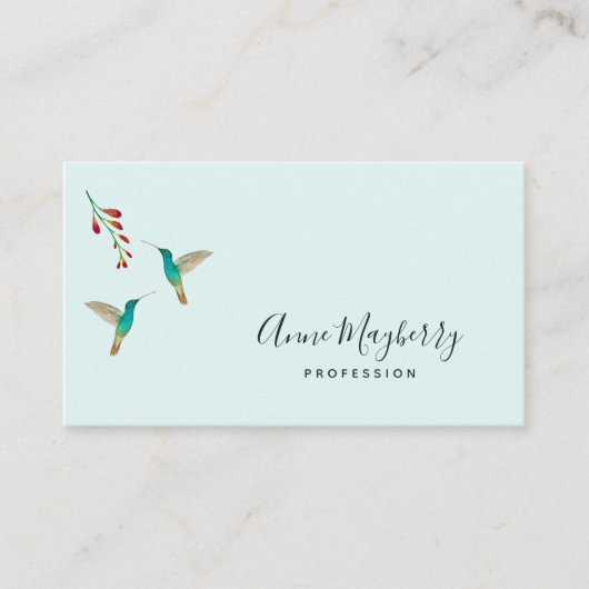Hummingbird Business Card Visitekaartje (Voorkant)
