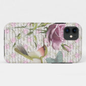  Hummingbird Butterfly en Roos Case-Mate iPhone Case (Achterkant (horizontaal))