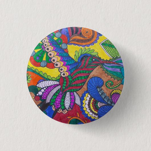 Hummingbird Button Pin (Voorkant)