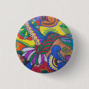 Hummingbird Button Pin