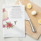 Hummingbird Cake Recept Theedoek (Quarter Fold)