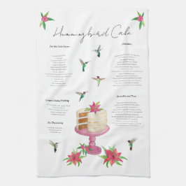 Hummingbird Cake Recipe Kitchen Towel Theedoek