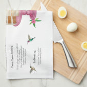 Hummingbird Cake Recipe Kitchen Towel Theedoek (Quarter Fold)