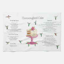 Hummingbird Cake Recipe Kitchen Towel