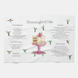 Hummingbird Cake Recipe Kitchen Towel Theedoek