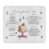 Hummingbird Cake Recipe Snijplank (Voorkant)