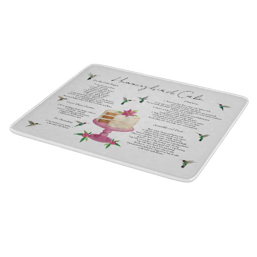 Hummingbird Cake Recipe Snijplank (Hoek)