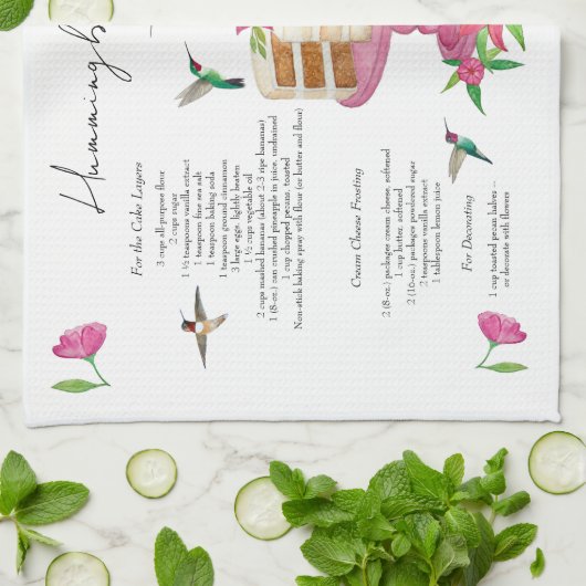 Hummingbird Cake Recipe Theedoek (Gevouwen)