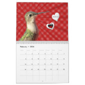 Hummingbird Calendar 2017- change year as required Kalender (Feb 2026)