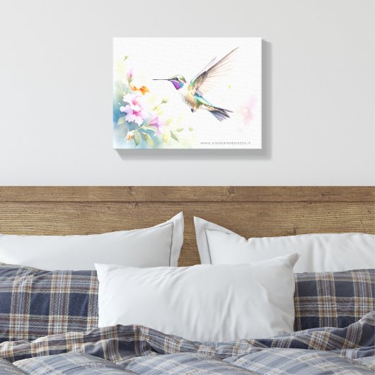 Hummingbird Canvas Afdruk (Insitu (Slaapkamer))