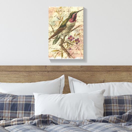  Hummingbird Canvas Afdruk (Insitu (Slaapkamer))