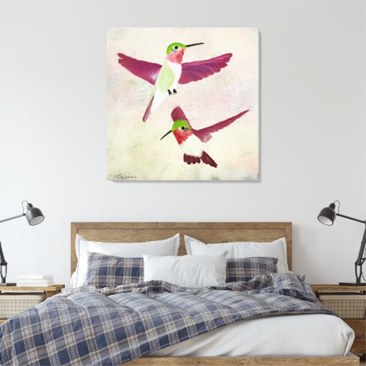 Hummingbird Canvas Kunst (Insitu (Slaapkamer))