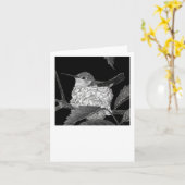 Hummingbird Card Kaart (Gele Bloem)