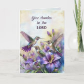 Hummingbird Christelijk Wenskaart Kaart (Voorkant)