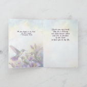 Hummingbird Christelijk Wenskaart Kaart (Binnen)