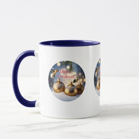 Hummingbird Christmas Coffee Cup Mok (Links)