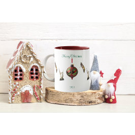 Hummingbird Christmas Coffee Cup Mok
