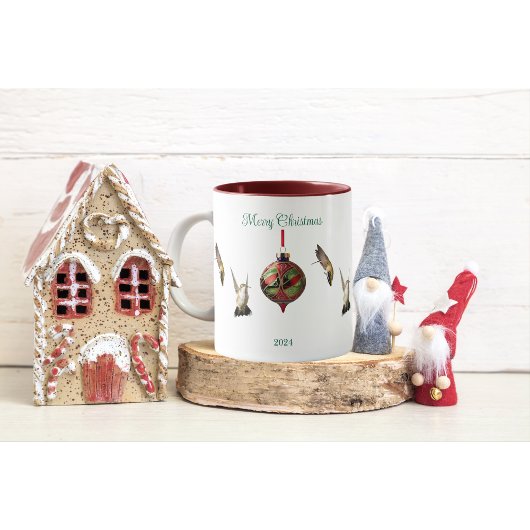 Hummingbird Christmas Coffee Cup Mok