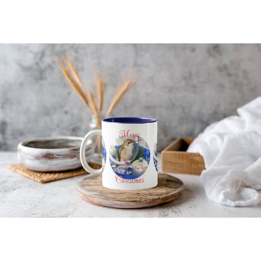 Hummingbird Christmas Coffee Cup Mok