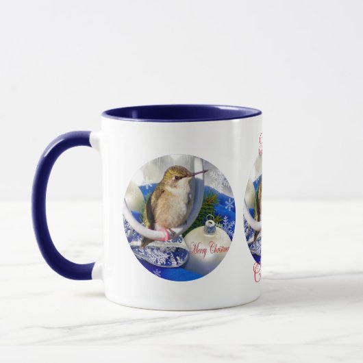 Hummingbird Christmas Coffee Cup Mok (Links)