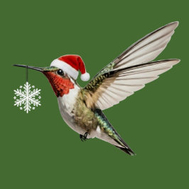 Hummingbird Christmas Ornament snowflake hanging Fotobeeldje Ornament
