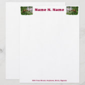 Hummingbird Clear Wing Moth Letterhead Gepersonaliseerd Briefhoofd (Voorkant / Achterkant)