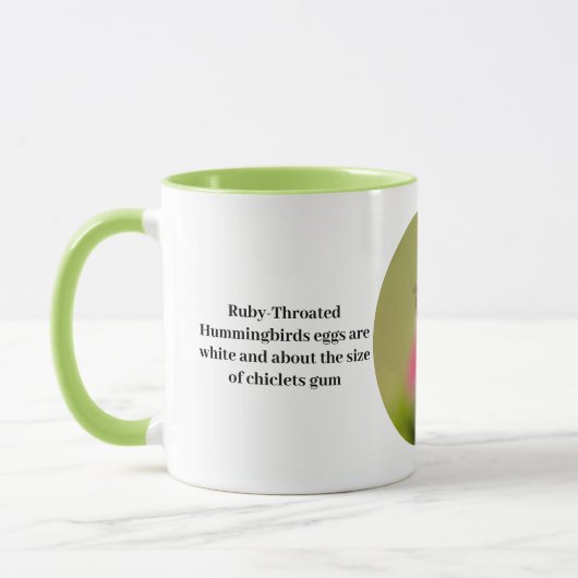 Hummingbird Coffee Cup met leuke feiten Mok (Links)