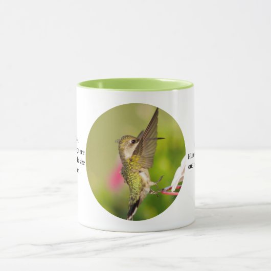 Hummingbird Coffee Cup met leuke feiten Mok (Midden)