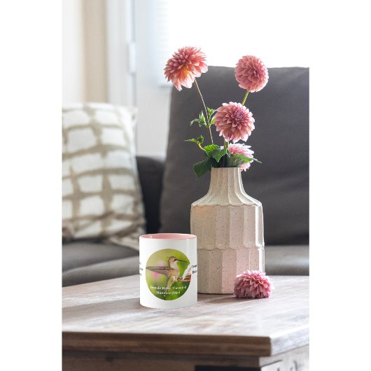 Hummingbird Coffee Cup Mok