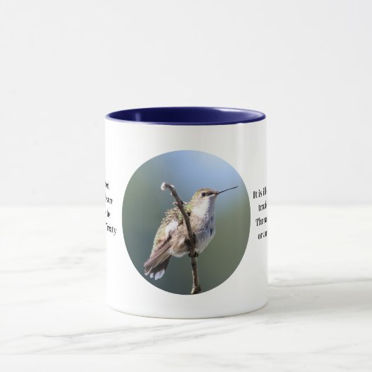Hummingbird Coffee Cup Mok (Midden)
