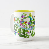 Hummingbird Coffee Mok 15 oz Geel (Voorkant links)