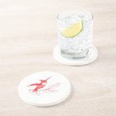 Hummingbird Coffee Mok Zandsteen Onderzetter (Zijkant)