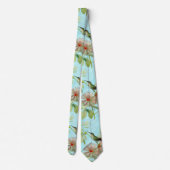 Hummingbird Colibri Green Leaf Spring Vibes Stropdas (Achterkant)