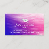 Hummingbird & Colorful Clouds Artist Visitekaartje (Voorkant)